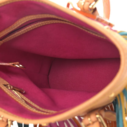 Louis Vuitton Monogram Multicolor Fringe Bucket White 4 of 9