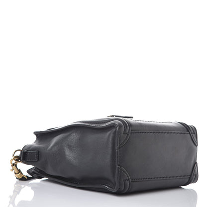 Celine Smooth Calfskin Nano Luggage Black 4 of 18