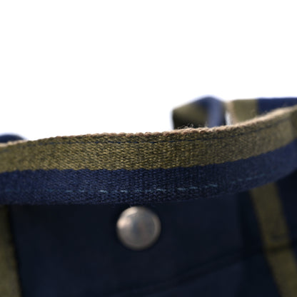 Hermes Canvas Herline GM Tote Navy 13 of 14
