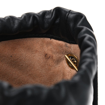 Gucci Calfskin Matelasse Mini GG Marmont 2.0 Bucket Bag Black 5 of 8