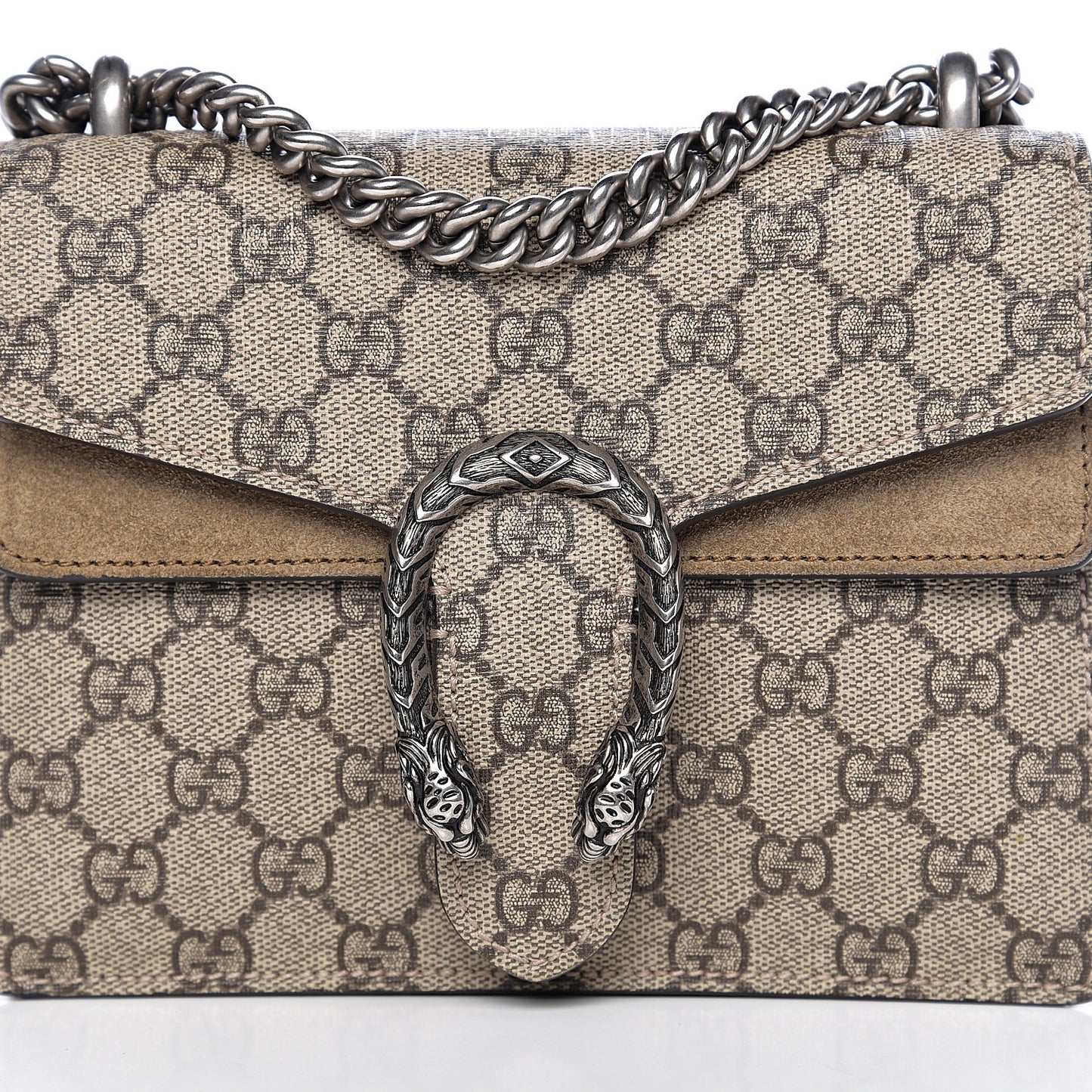 GG Supreme Monogram Mini Dionysus Shoulder Bag Taupe
