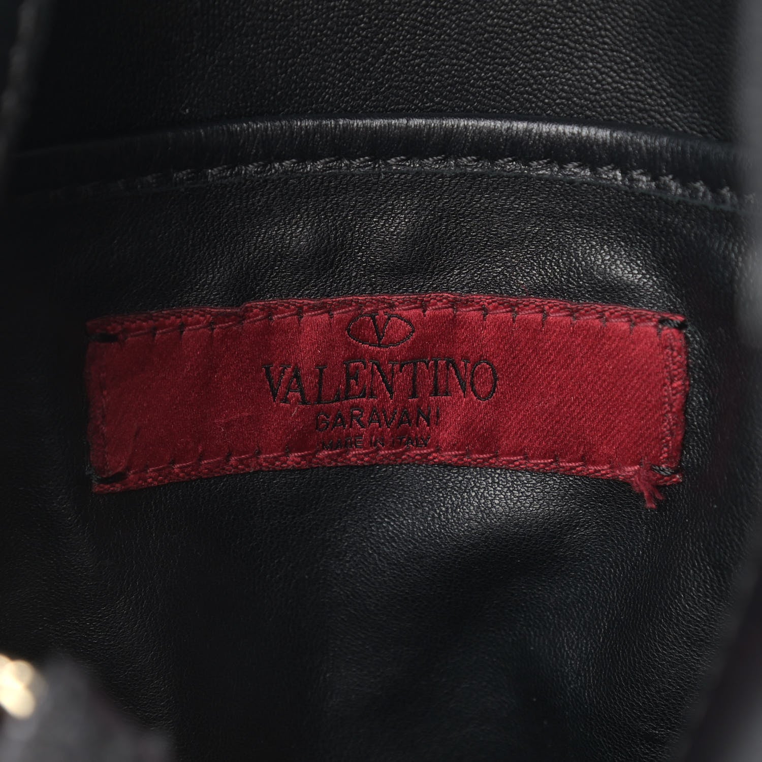 Valentino Garavani Vitello Rockstud Bucket Bag Black 5 of 17