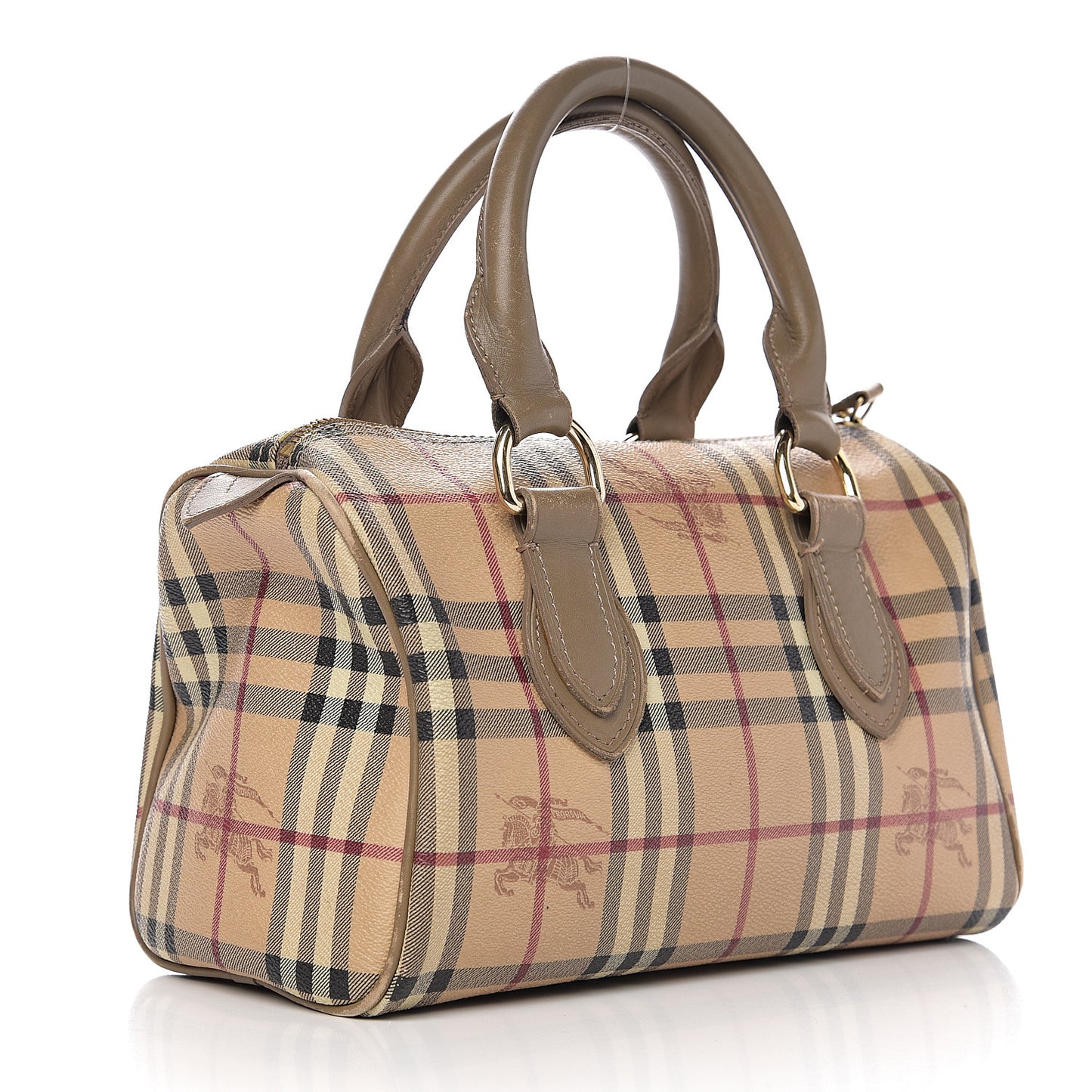 Haymarket Check Small Chester Bowling Bag Beige