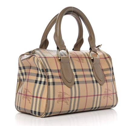 Burberry Haymarket Check Small Chester Bowling Bag Beige 2 of 16
