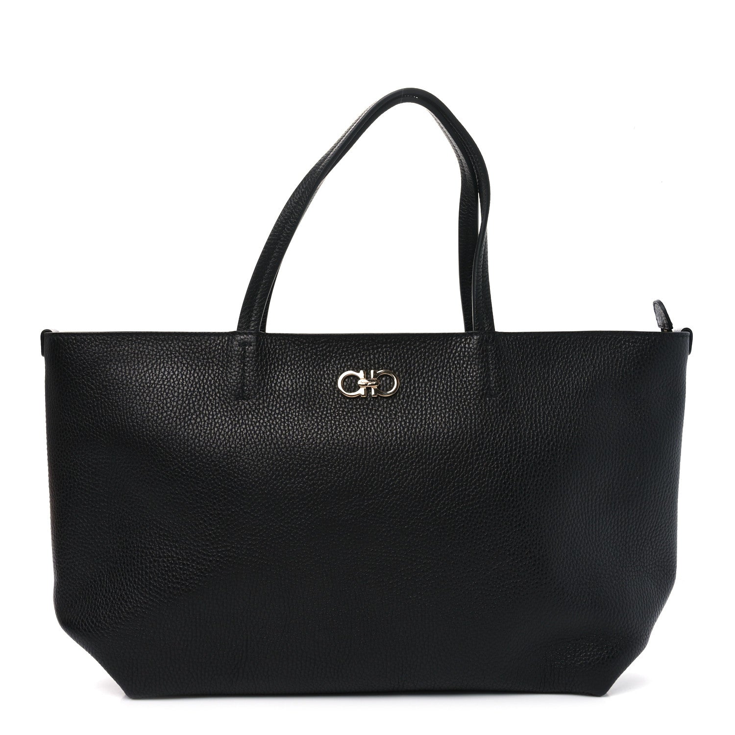 Salvatore Ferragamo Calfskin Medium Tote Black 1 of 9
