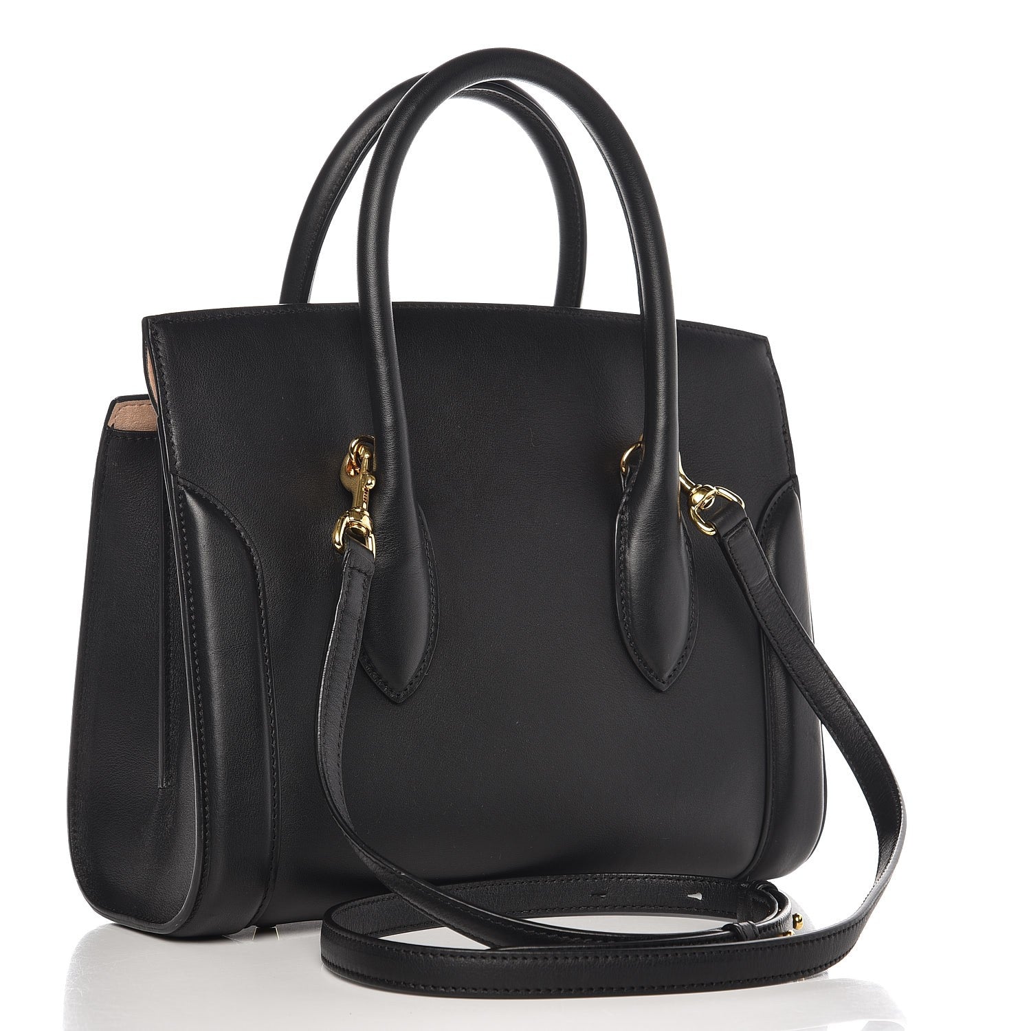 Alexander McQueen Sweet Calfskin Small Heroine 30 Black 4 of 9