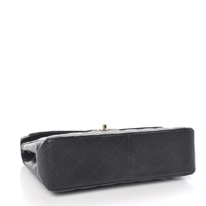Chanel Caviar Quilted Jumbo Single Flap Black 4 of 12