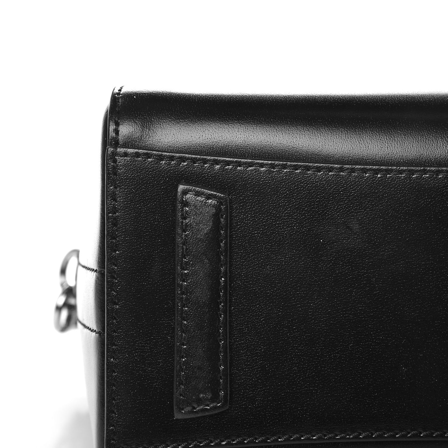 Shiny Lord Calfskin Mini Antigona Black