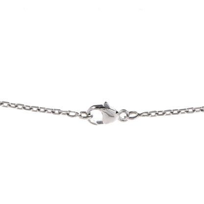 Hermes Lacquered Palladium Cage d'H Pendant Necklace Black 4 of 6