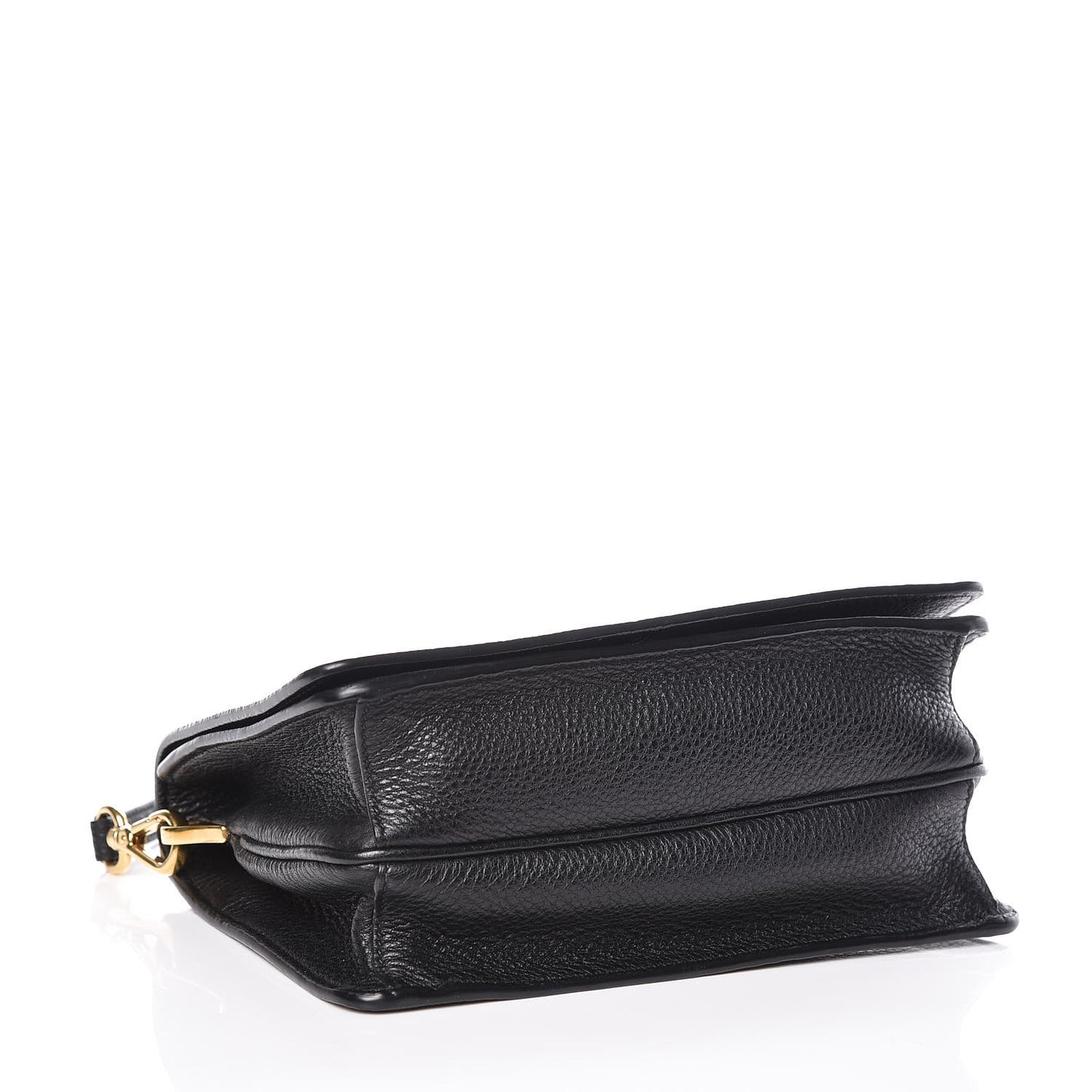 Vitello Daino Flap Crossbody Black