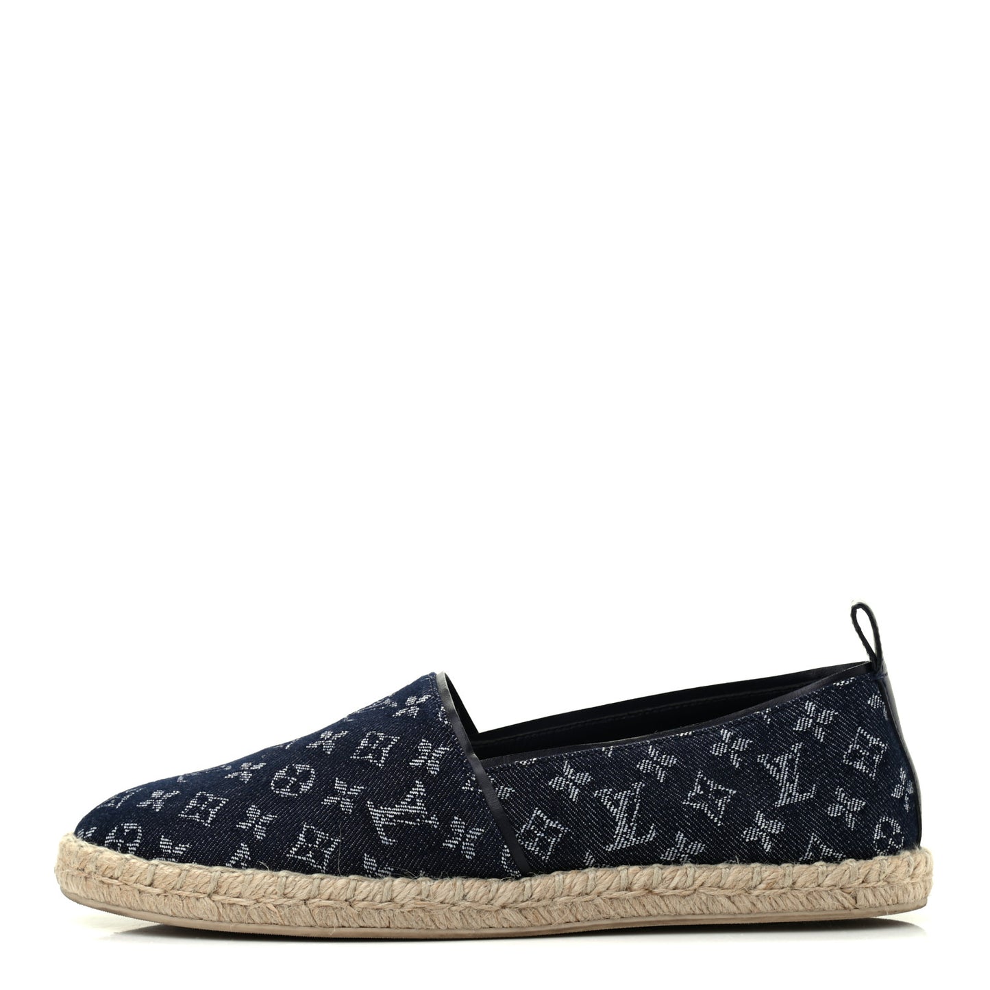 Monogram Denim Waterfall Espadrille 40 Marine