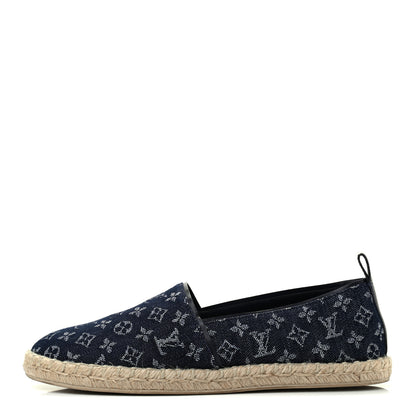 Louis Vuitton Monogram Denim Waterfall Espadrille 40 Marine 1 of 13