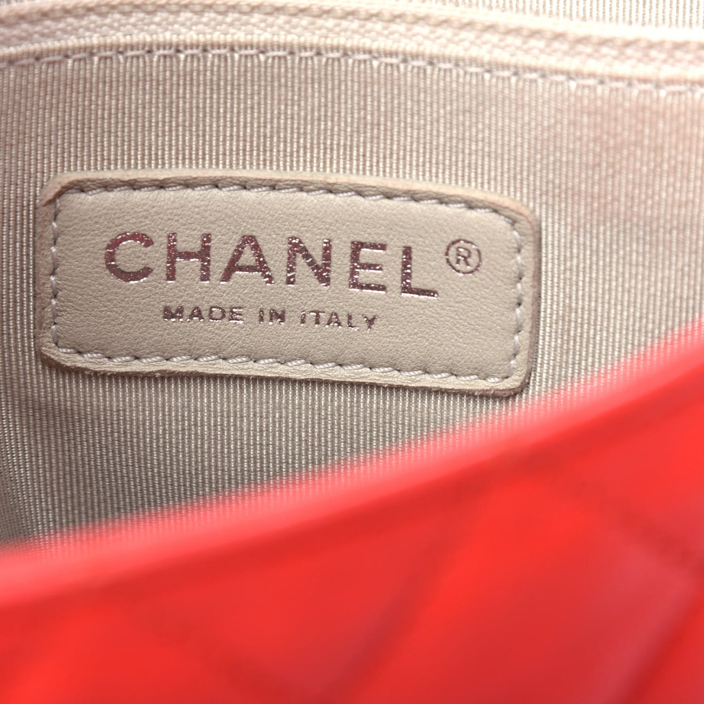 Washed Lambskin Quilted Maxi Chain Around Flap Red