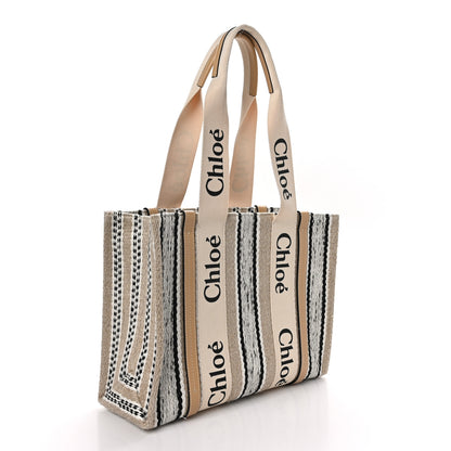 Chloe Knit Medium Woody Ribbon Tote Multicolor 3 of 8