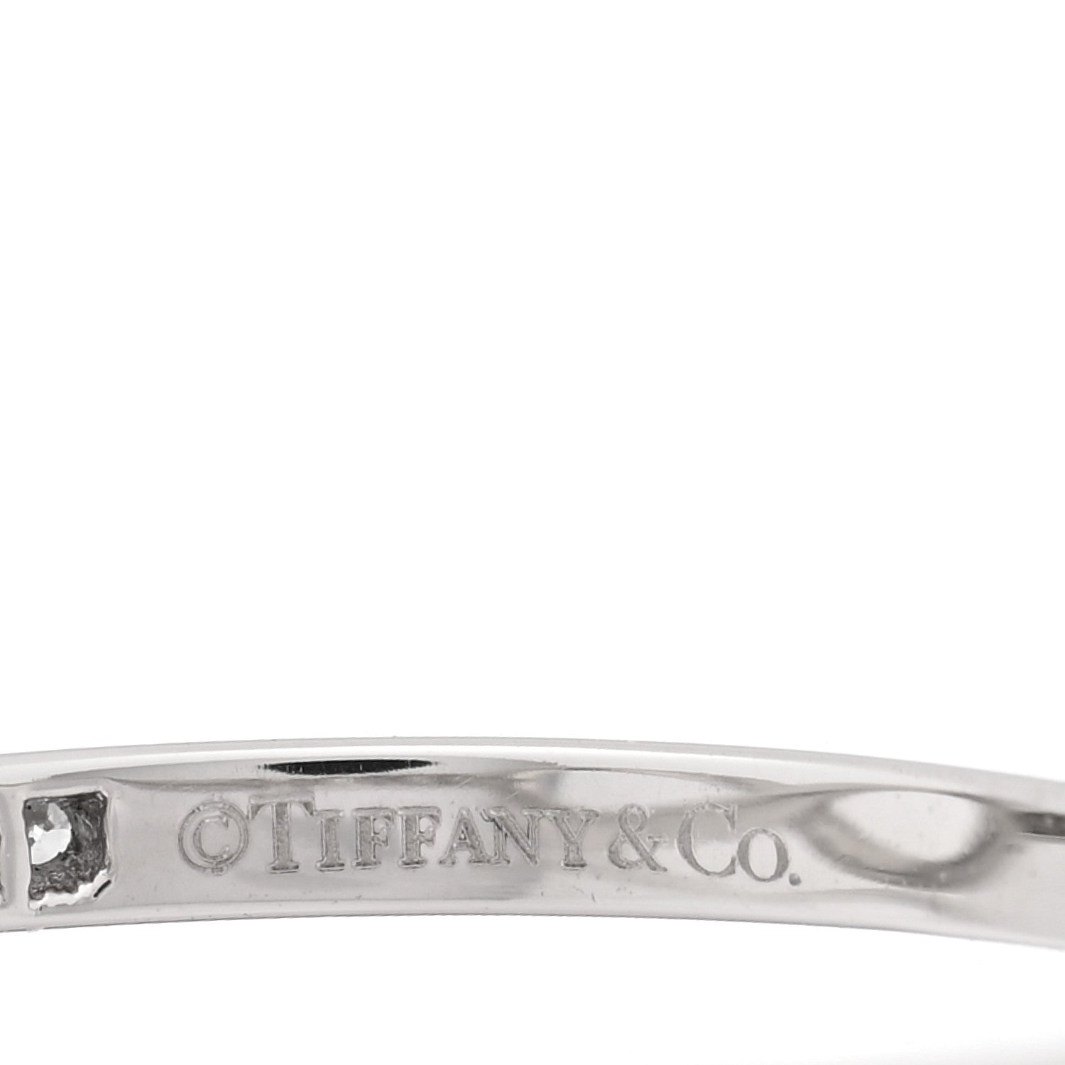 Tiffany Platinum Diamond Infinity Ring 54 6.75 4 of 4