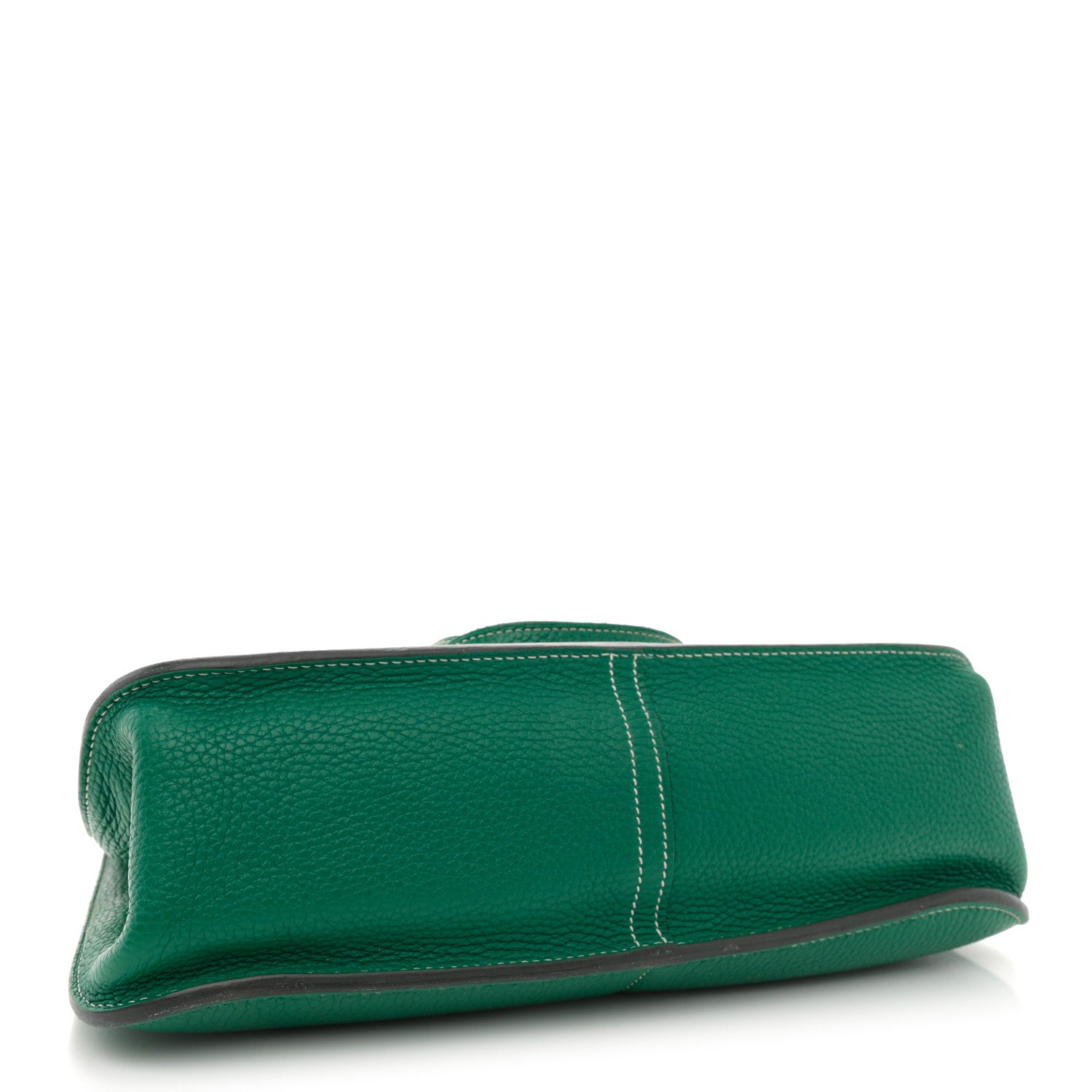 Hermes Taurillon Clemence Halzan 31 GM Vert Vertigo 4 of 14