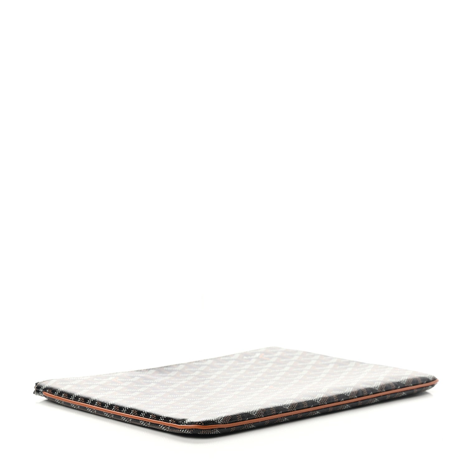 Goyard Goyardine Senat Pochette MM Black Gold 4 of 9