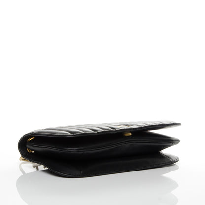 Chanel Calfskin Vertical Quilted Single Flap Black 4 of 7
