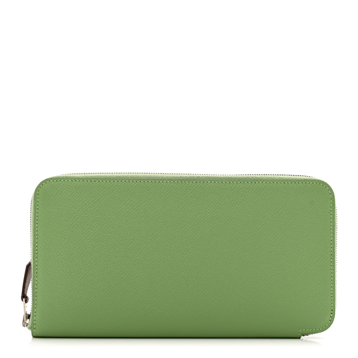 Epsom Silk'In Wallet Vert Criquet