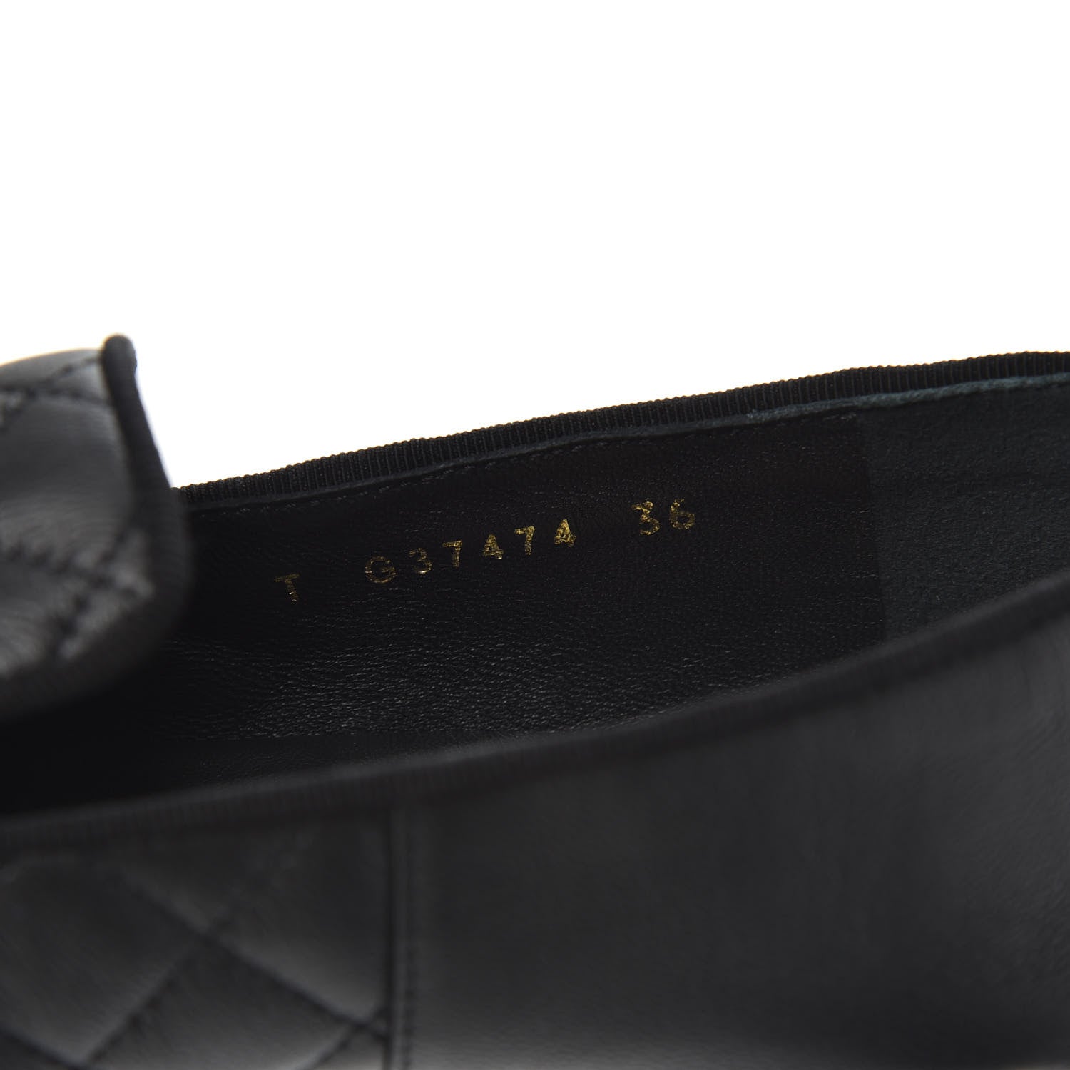 Chanel Lambskin Quilted Cap Toe Slipper With Pouch 36 Black 8 of 9