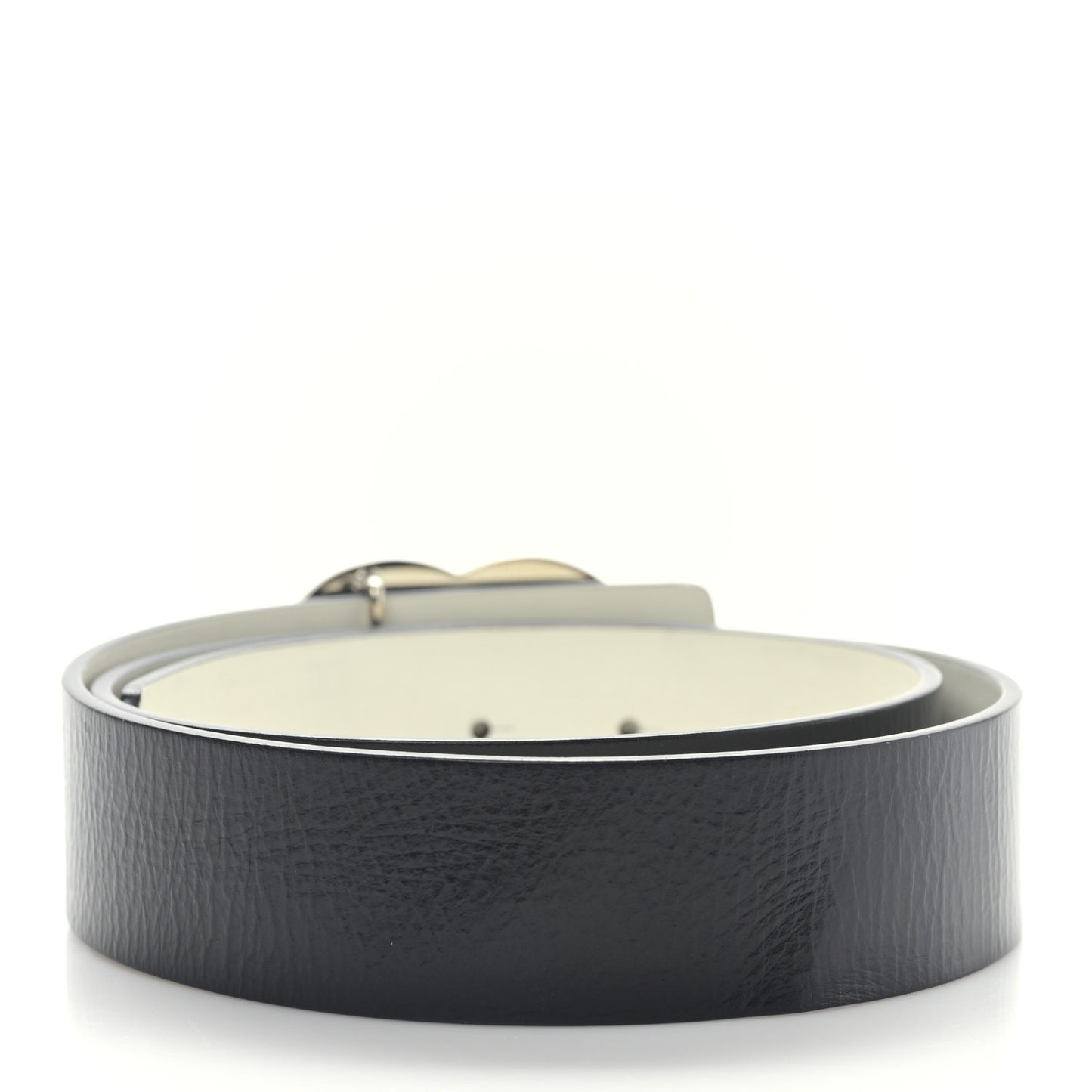 Calfskin CC Reversible Belt 80 32 Black White