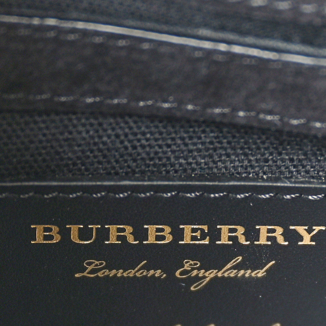 Burberry Derby Calfskin House Check Small Macken Crossbody Bag Ink Blue 6 of 11