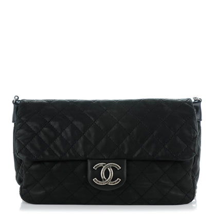 Chanel Iridescent Calfskin Large Coco Daily Flap Black 1 of 7