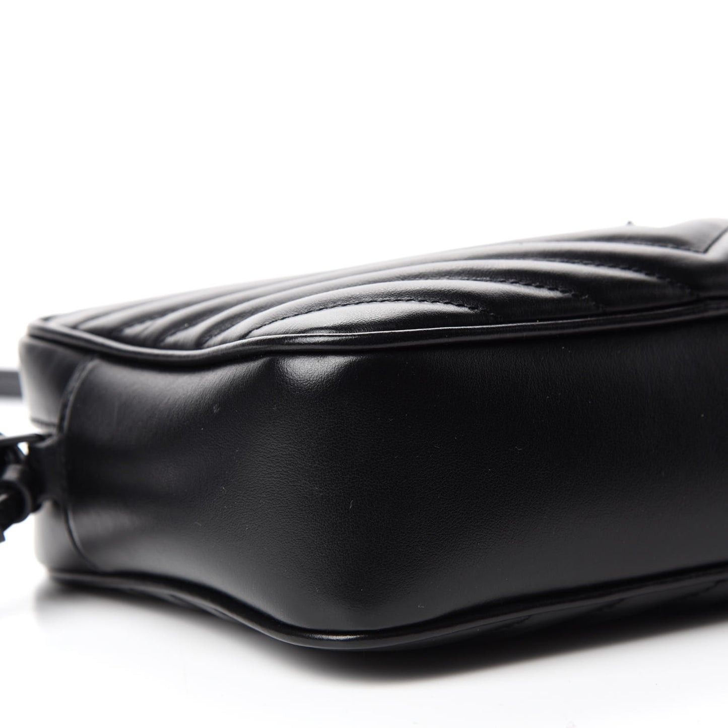 Calfskin Matelasse Monogram Lou Camera Bag Black