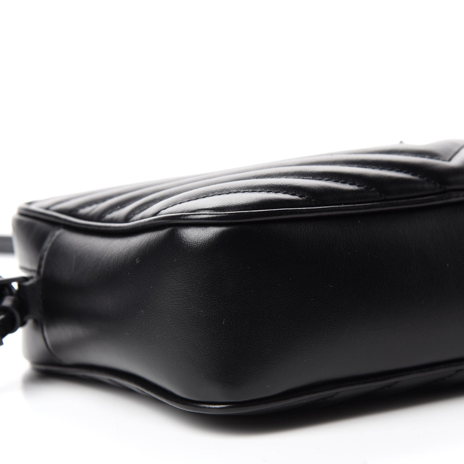 Saint Laurent Calfskin Matelasse Monogram Lou Camera Bag Black 6 of 10