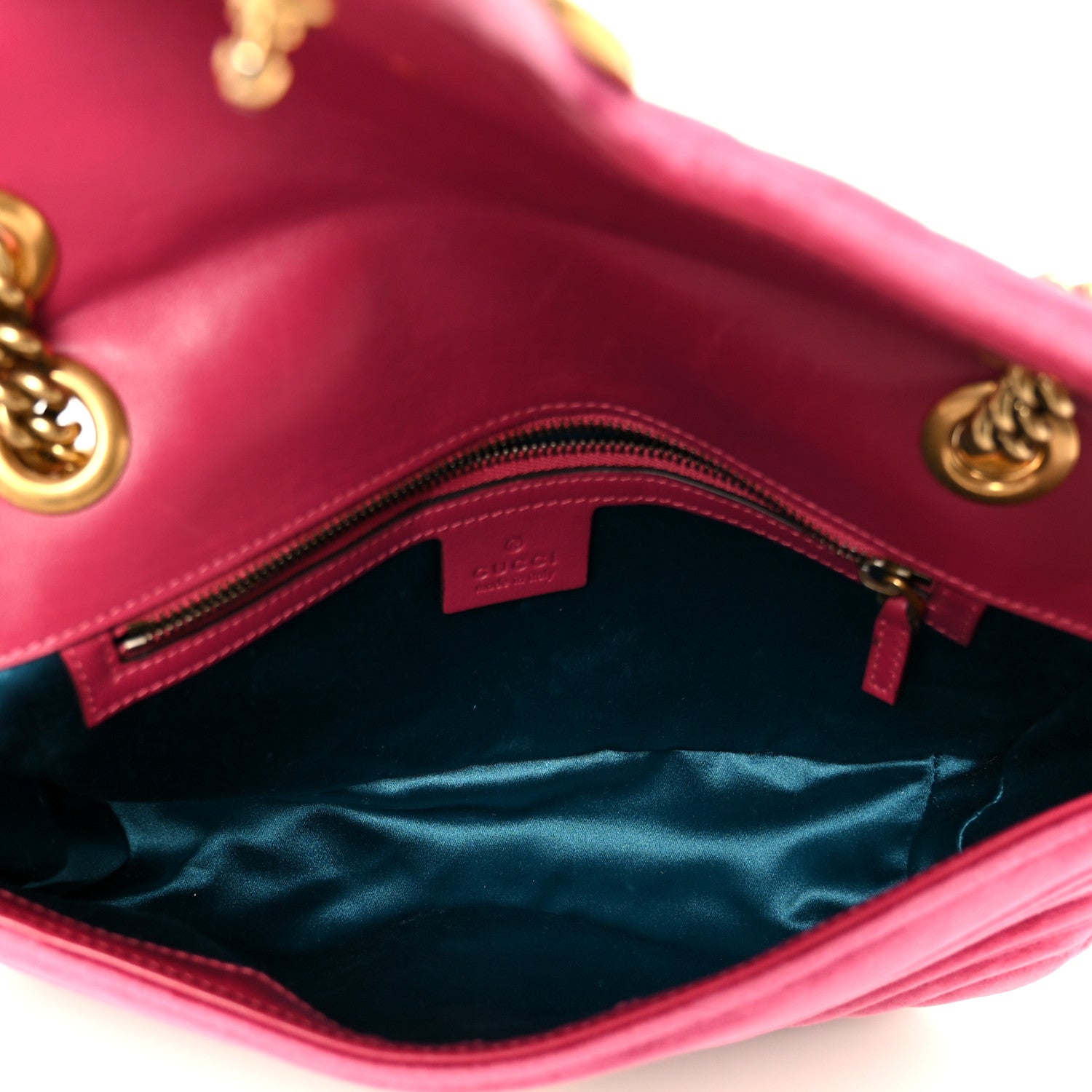 Gucci Velvet Matelasse Small GG Marmont Shoulder Bag Light Raspberry Rose 5 of 10