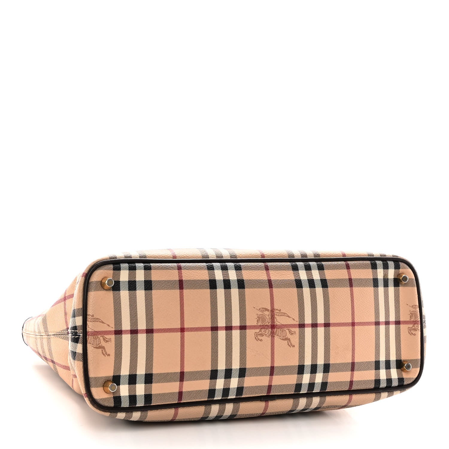 Burberry Haymarket Check Medium Regent Tote Chocolate 4 of 13