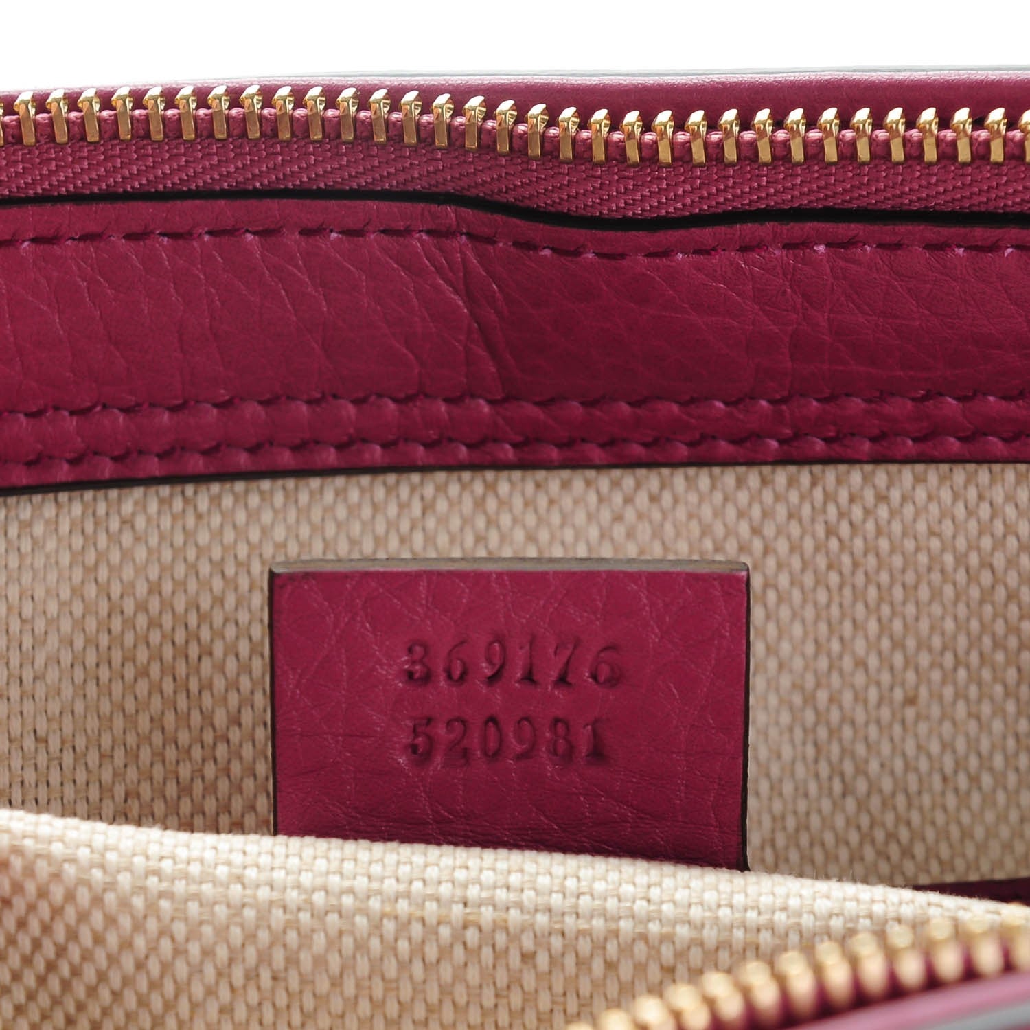 Gucci Pebbled Calfskin Small Soho Top Handle Bag Peonia Flower 7 of 7