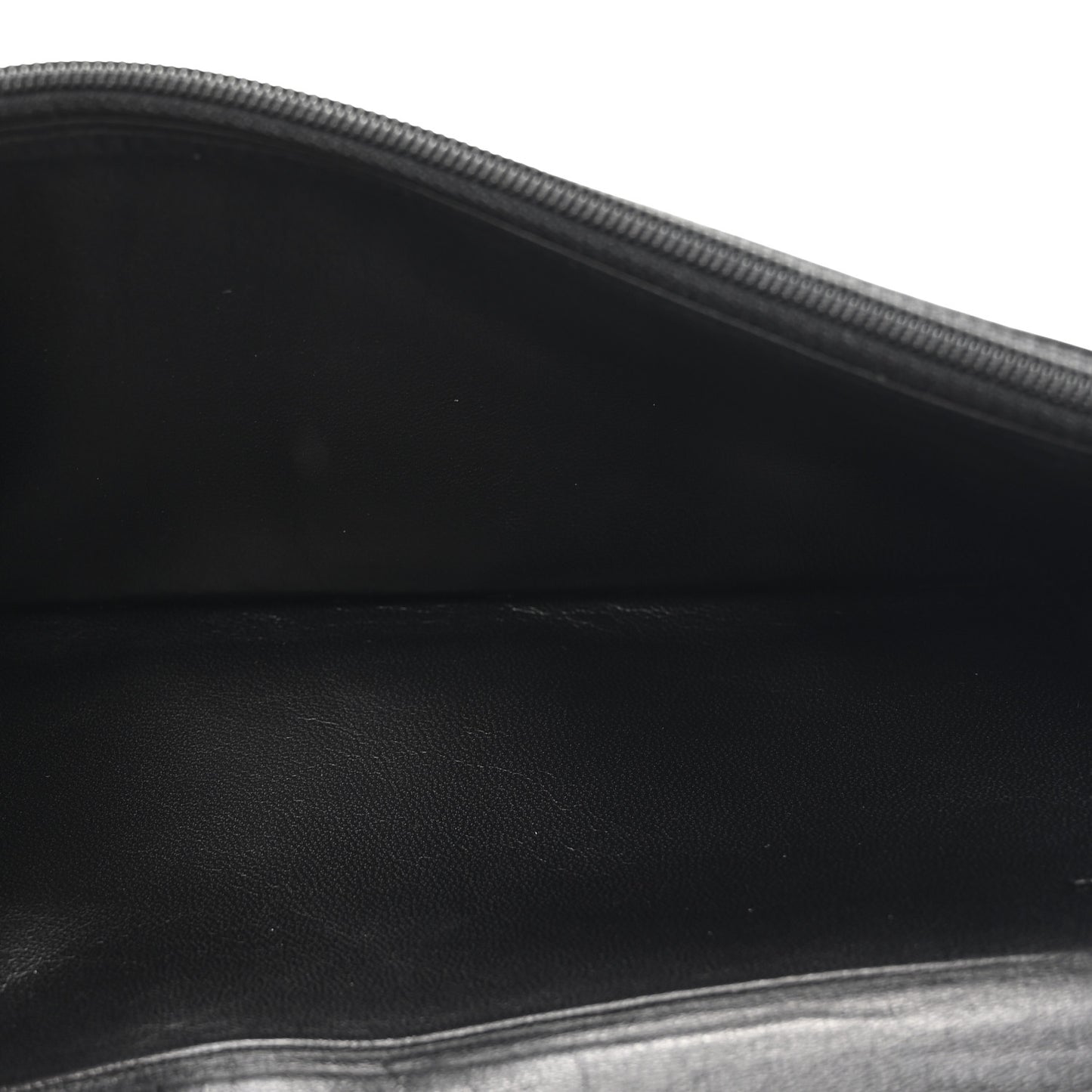 Calfskin Long Horizontal Wallet Black