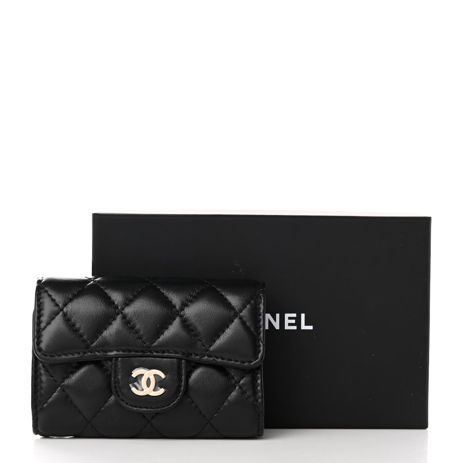 Chanel Lambskin Quilted 4 Key Holder Black 12 of 12