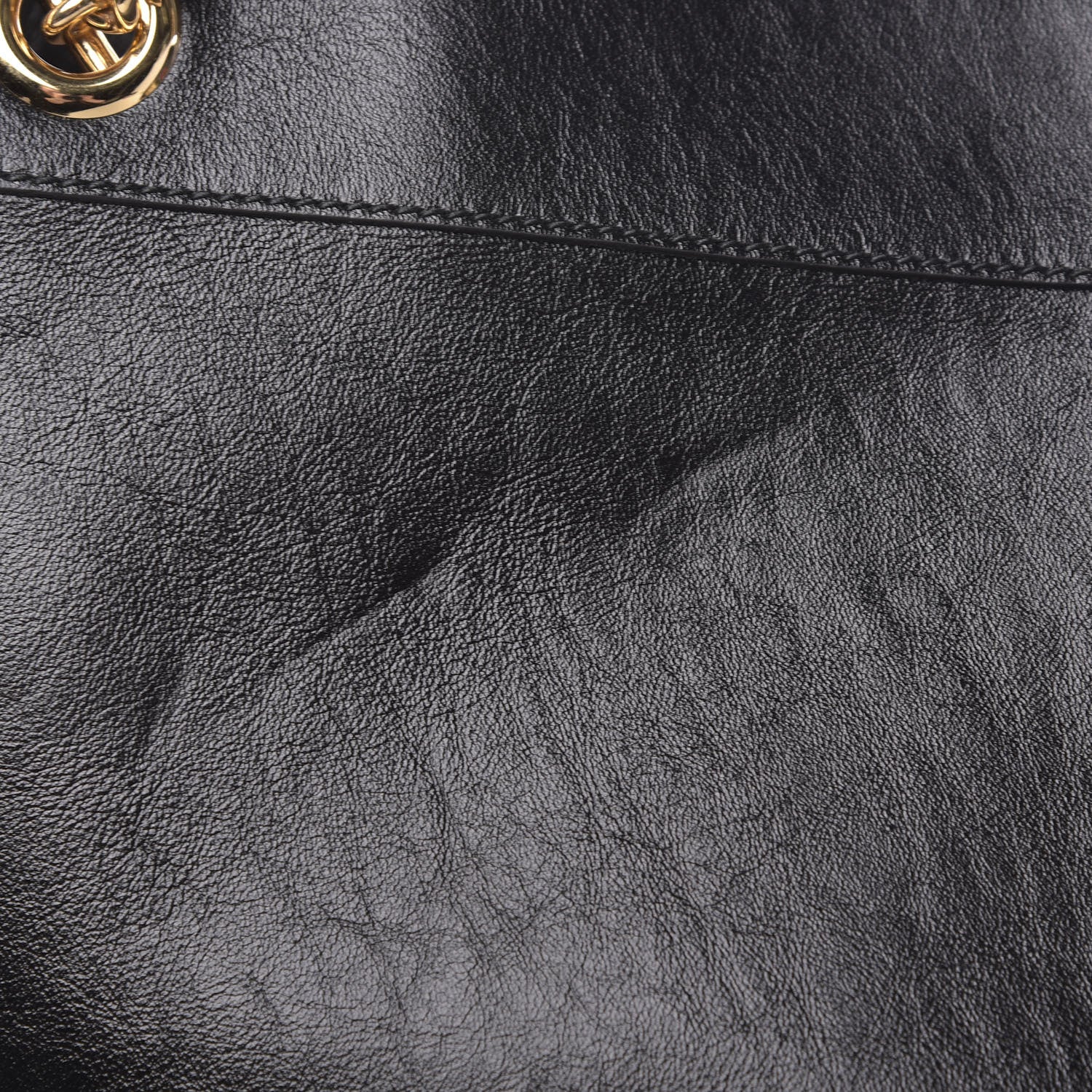Gucci Calfskin Maxi Rajah Chain Tote Black 9 of 13