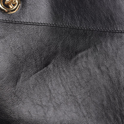 Gucci Calfskin Maxi Rajah Chain Tote Black 9 of 13