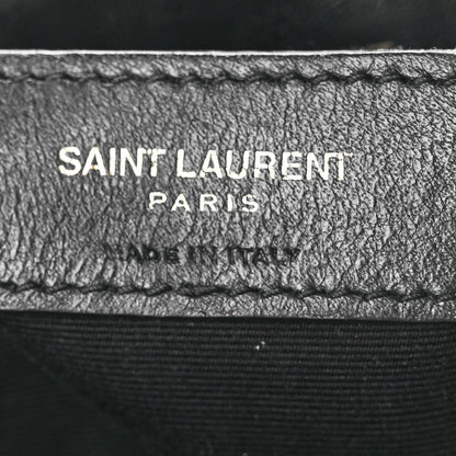 Saint Laurent Calfskin Y Quilted Monogram Medium Loulou Chain Satchel Black 5 of 10