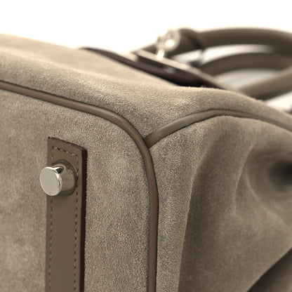 Hermes Veau Doblis Swift Grizzly Birkin 25 Etoupe 10 of 12