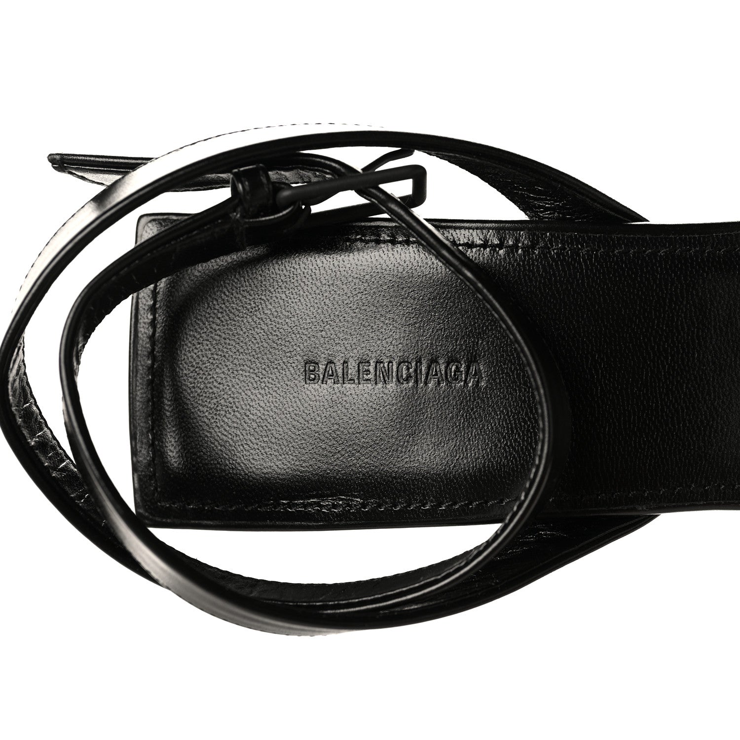 Balenciaga Smooth Calfskin Moon Square Toe 90mm Sandals 37.5 Black 7 of 8