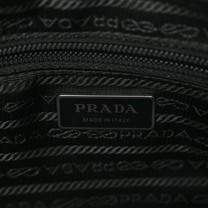 Prada Re-Nylon Vela Saffiano Double Zip Shoulder Bag Black 6 of 8