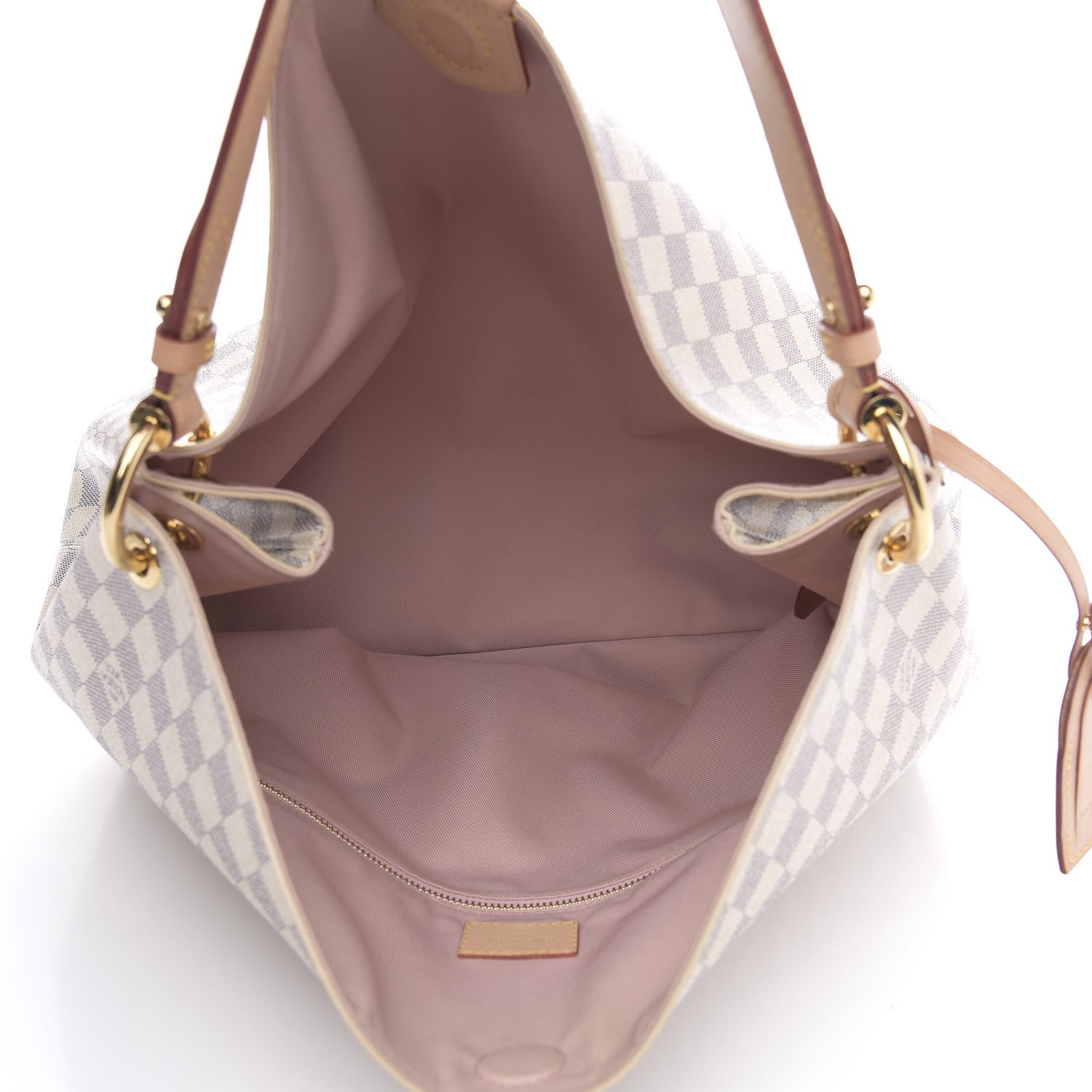 Louis Vuitton Damier Azur Graceful MM Rose Ballerine 5 of 16