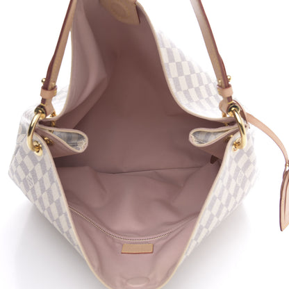 Louis Vuitton Damier Azur Graceful MM Rose Ballerine 5 of 16