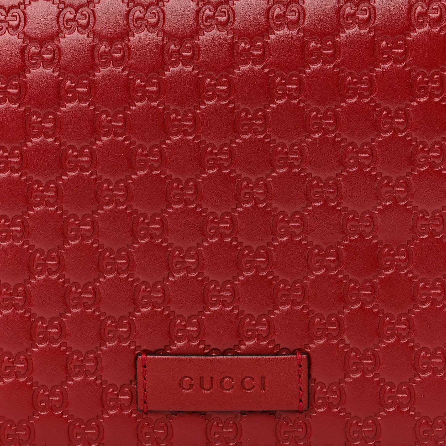 Microguccissima Crossbody Wallet Red