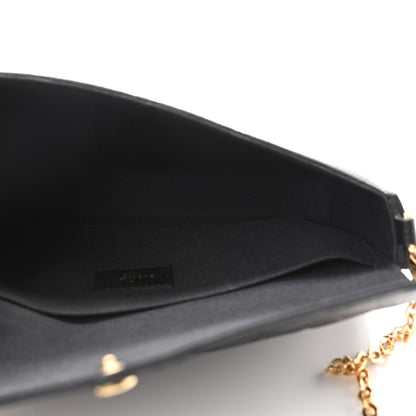 Louis Vuitton Empreinte Pochette Felicie Chain Wallet Black 6 of 11