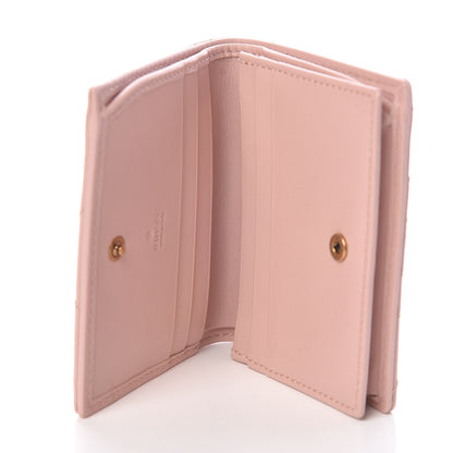 Gucci Calfskin Matelasse GG Marmont Card Case Perfect Pink 5 of 6