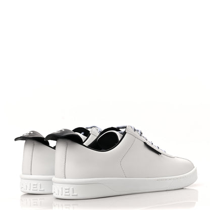 Chanel Calfskin CC Womens Sneakers 39 White 4 of 10