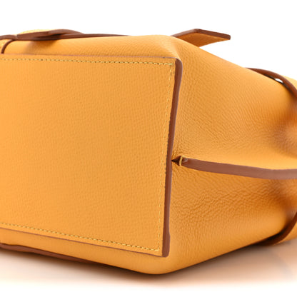 Loewe Calfskin Mini Gate Tote Mustard Yellow 9 of 15