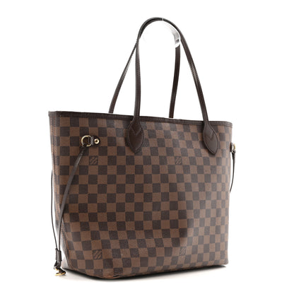 Louis Vuitton Damier Ebene Neo Neverfull MM Rose Ballerine 4 of 19