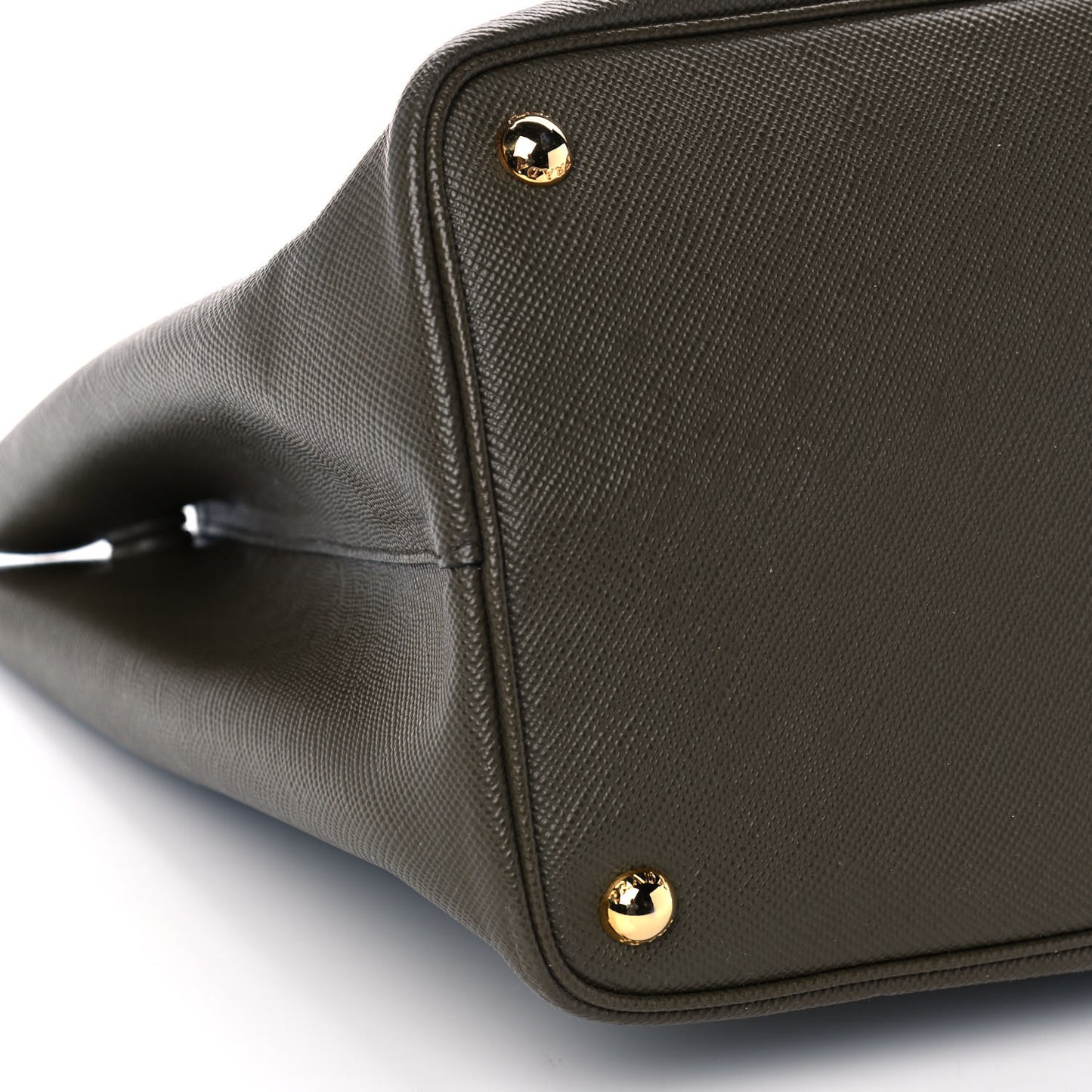 Saffiano Cuir Medium Double Bag Militare