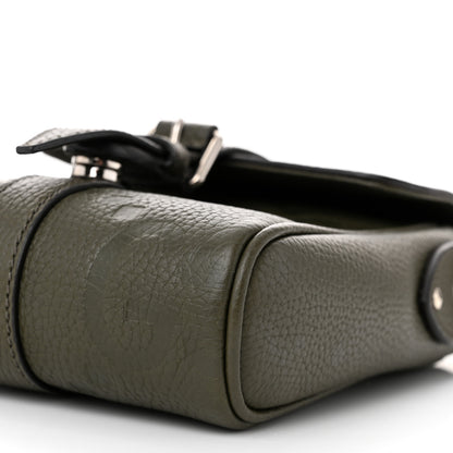 Gucci Piuma Calfskin Jumbo GG Embossed Small Messenger Bag Dark Green 10 of 11